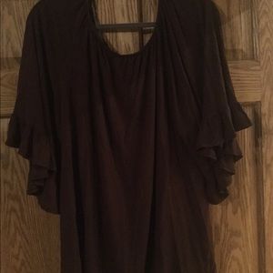 Ruffle sleeves blouse